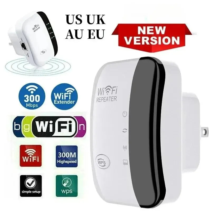 Wireless Wi-Fi Signal Booster – Home Network Repeater & Extender