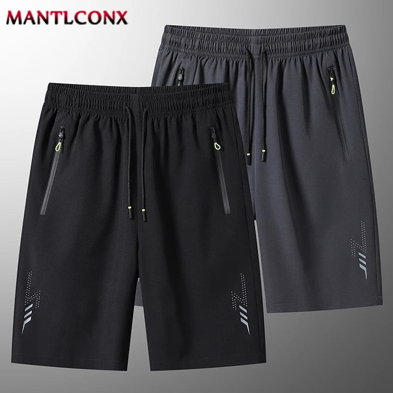 Men’s Summer Sports Shorts – Casual Running, Gym & Training Bottoms (Black/Gray)