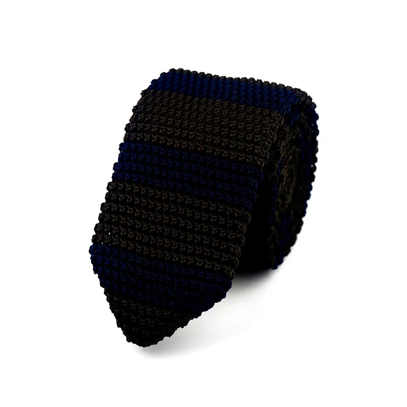 Fashion Knitted Ties for Men & Women – Casual Solid/Striped Narrow Necktie for Business, Wedding, and Daily Wear