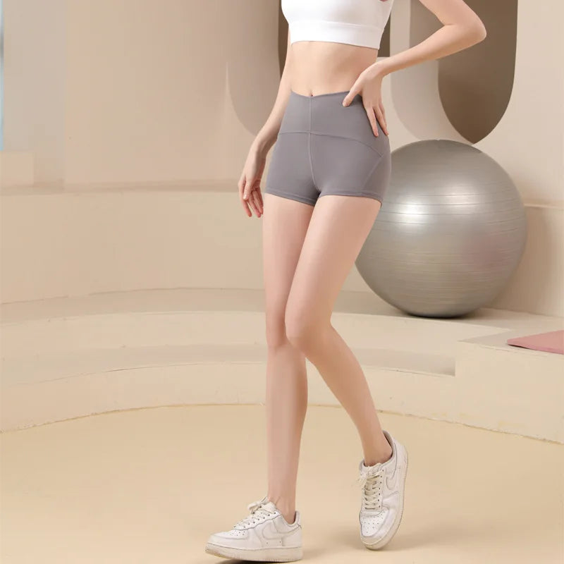 High-Waisted 3/4 Yoga Pants – Butt-Lifting Fitness Shorts