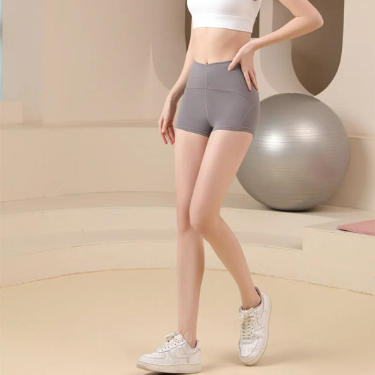 High-Waisted 3/4 Yoga Pants – Butt-Lifting Fitness Shorts