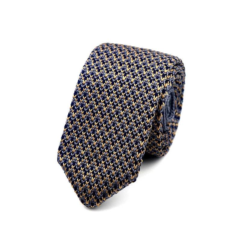 Fashion Knitted Ties for Men & Women – Casual Solid/Striped Narrow Necktie for Business, Wedding, and Daily Wear