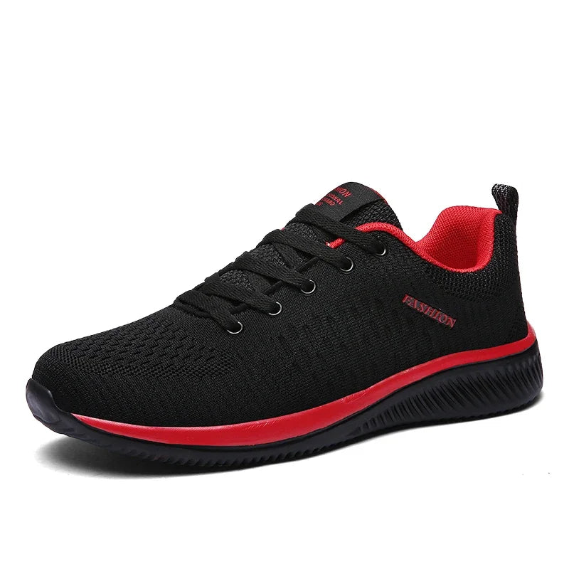 YRZL Men's Breathable Knit Sneakers – Casual Sports Running & Walking Shoes