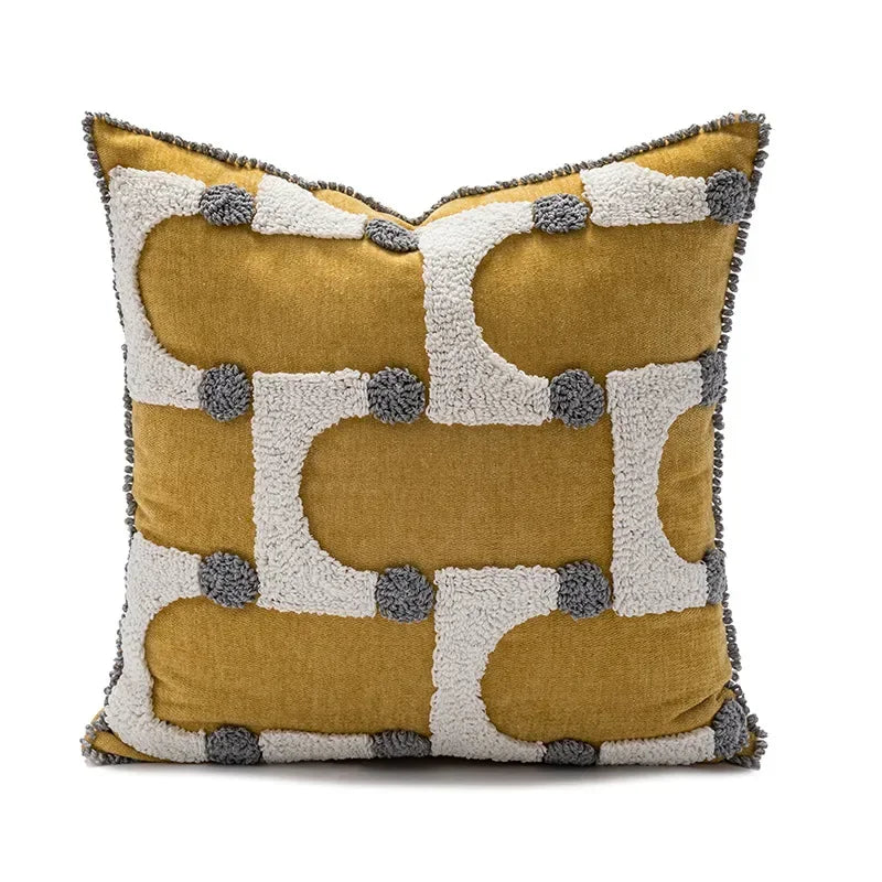 Cotton Embroidered Pillow Cover – Sofa/Home Decor