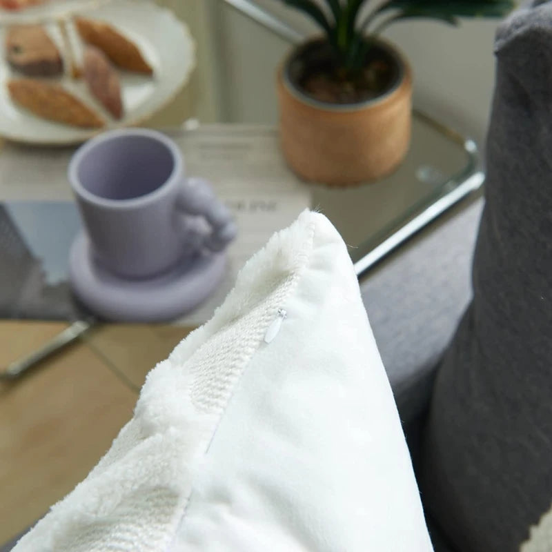 Soft Plush Wool Cushion Covers – Luxury European Style for Sofa & Bedroom