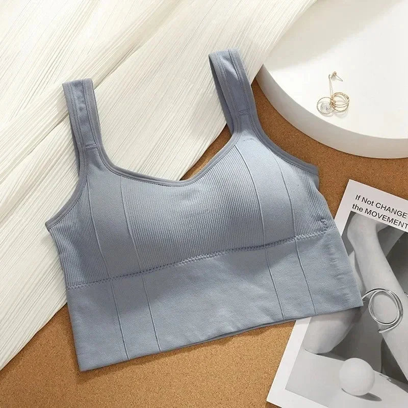 Women’s Seamless Sports Bra – Breathable, Anti-Sweat, Shockproof Yoga & Fitness Crop Top