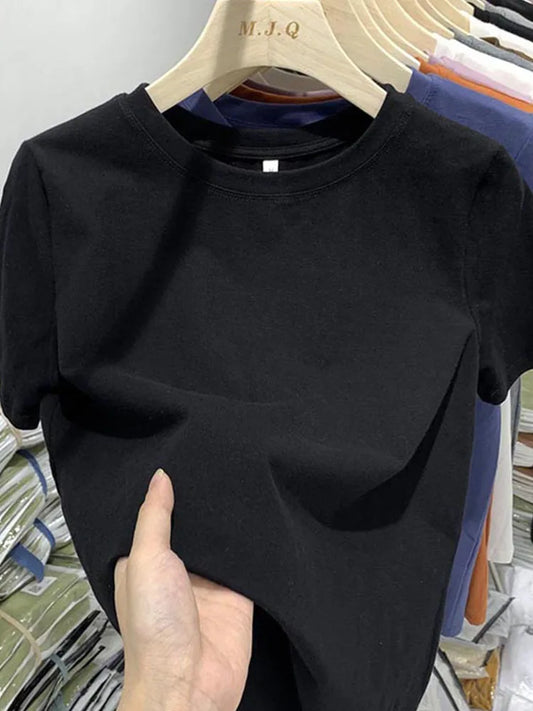 Girls’ Cotton Short-Sleeve T-Shirt – Women’s Casual Top