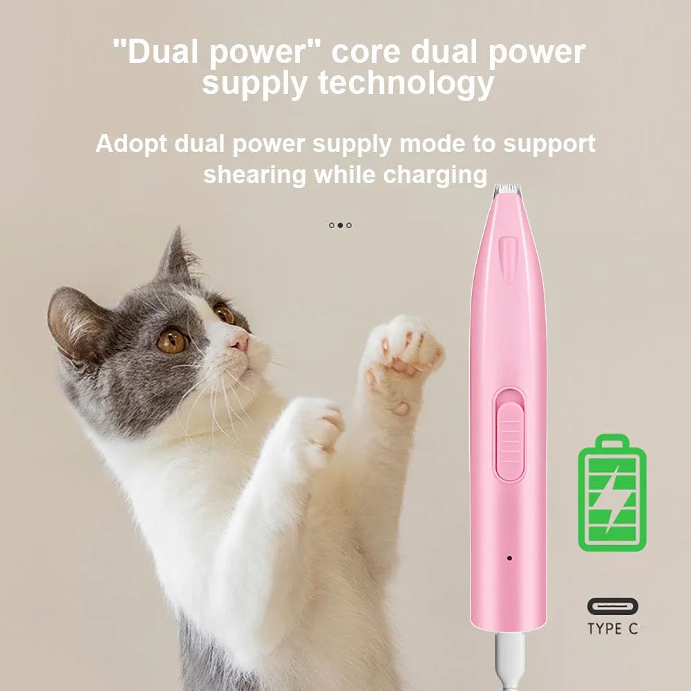 Electric Dog & Cat Hair Trimmer – Professional Pet Grooming Tool