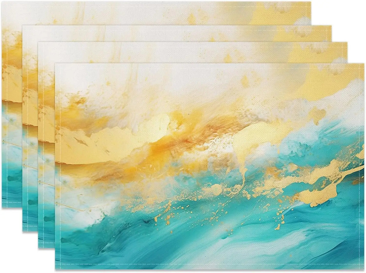 Modern Marble Placemats Set for Kitchen & Dining Table