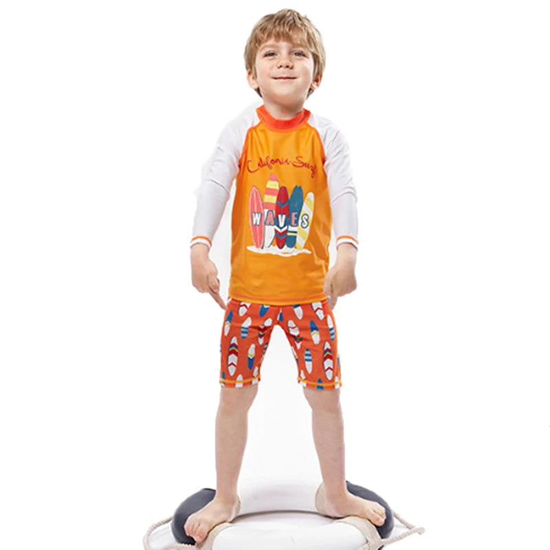 Kids Long Sleeve Sun Protection Swimwear – Boys & Girls Swimsuit 2025 .
