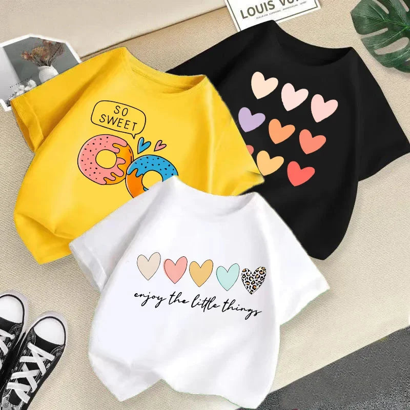Summer Kids' Casual T-Shirt – Unisex Short Sleeve Baby Top