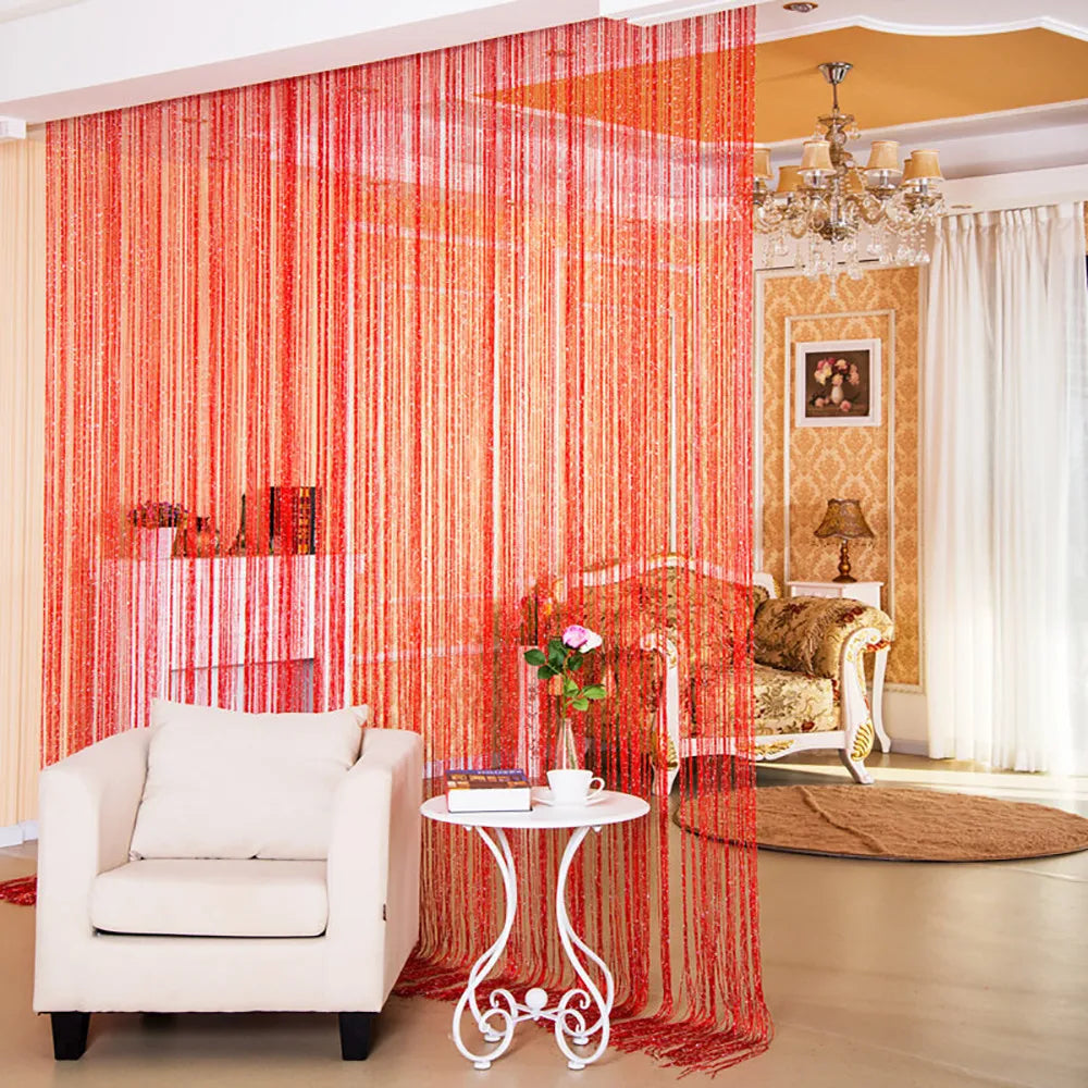 Tassel Thread Curtain 50x200cm – Decorative Panel for Door, Window, or Room Divider