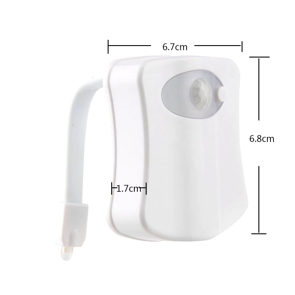 Wireless Motion Sensor LED Toilet Night Light – 8 RGB Colors