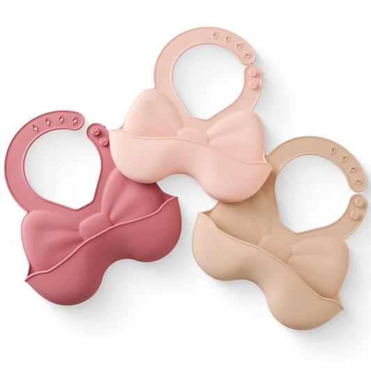 Baby Silicone Bib – Waterproof, Soft, Adjustable Feeding Bib for Toddlers, Boys & Girls
