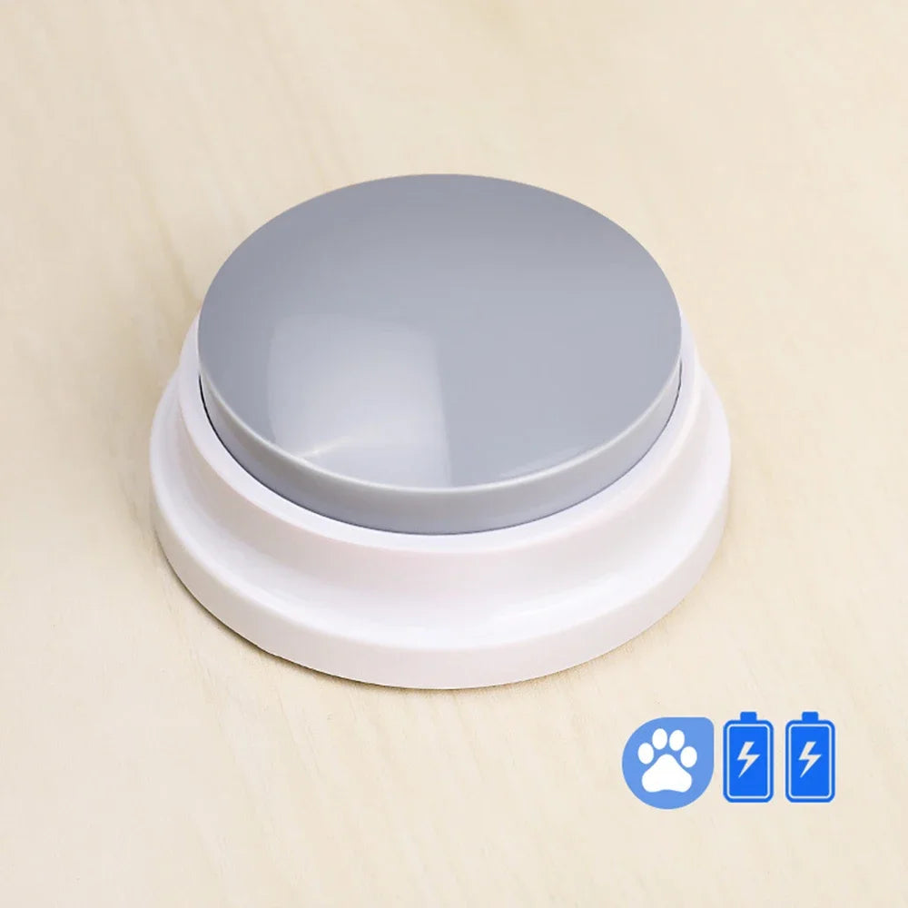 Pet Training Voice Button — Recordable Talking Buzzer Toy for Dogs & Interactive Communication