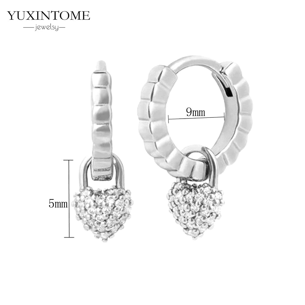 925 Sterling Silver White Zircon Tassel Hoop Earrings — Women’s Luxury Korean Fashion Jewelry 2025