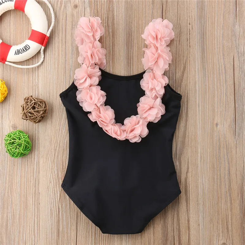 Girls’ 2024 Swimsuit – Toddler & Infant Floral Bikini & One-Piece Swimwear Set