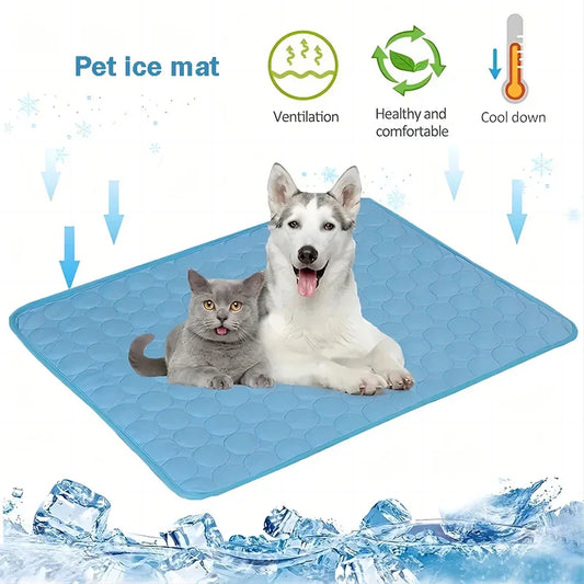 Cooling Pet Mat – XL Summer Bed for Dogs & Cats, Durable Ice Pad