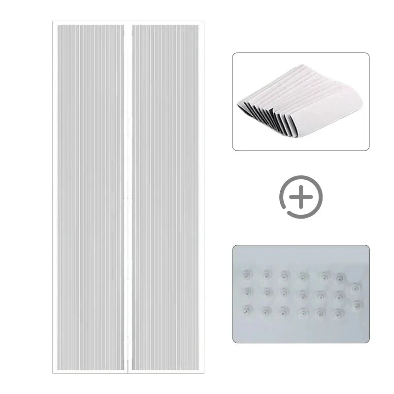 Magnetic Mosquito Net Door Curtain – Insect Proof Mesh Screen with Automatic Closing for Easy Entry & Fresh Air Flow