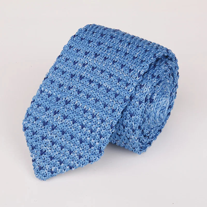 Fashion Knitted Ties for Men & Women – Casual Solid/Striped Narrow Necktie for Business, Wedding, and Daily Wear