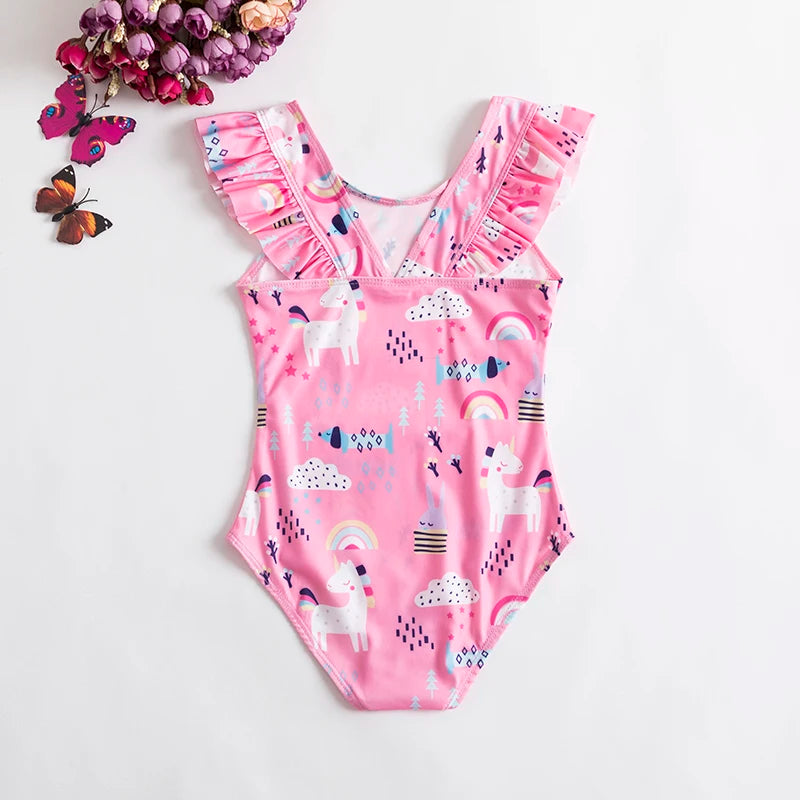 Girls’ 2024 Swimsuit – Toddler & Infant Floral Bikini & One-Piece Swimwear Set