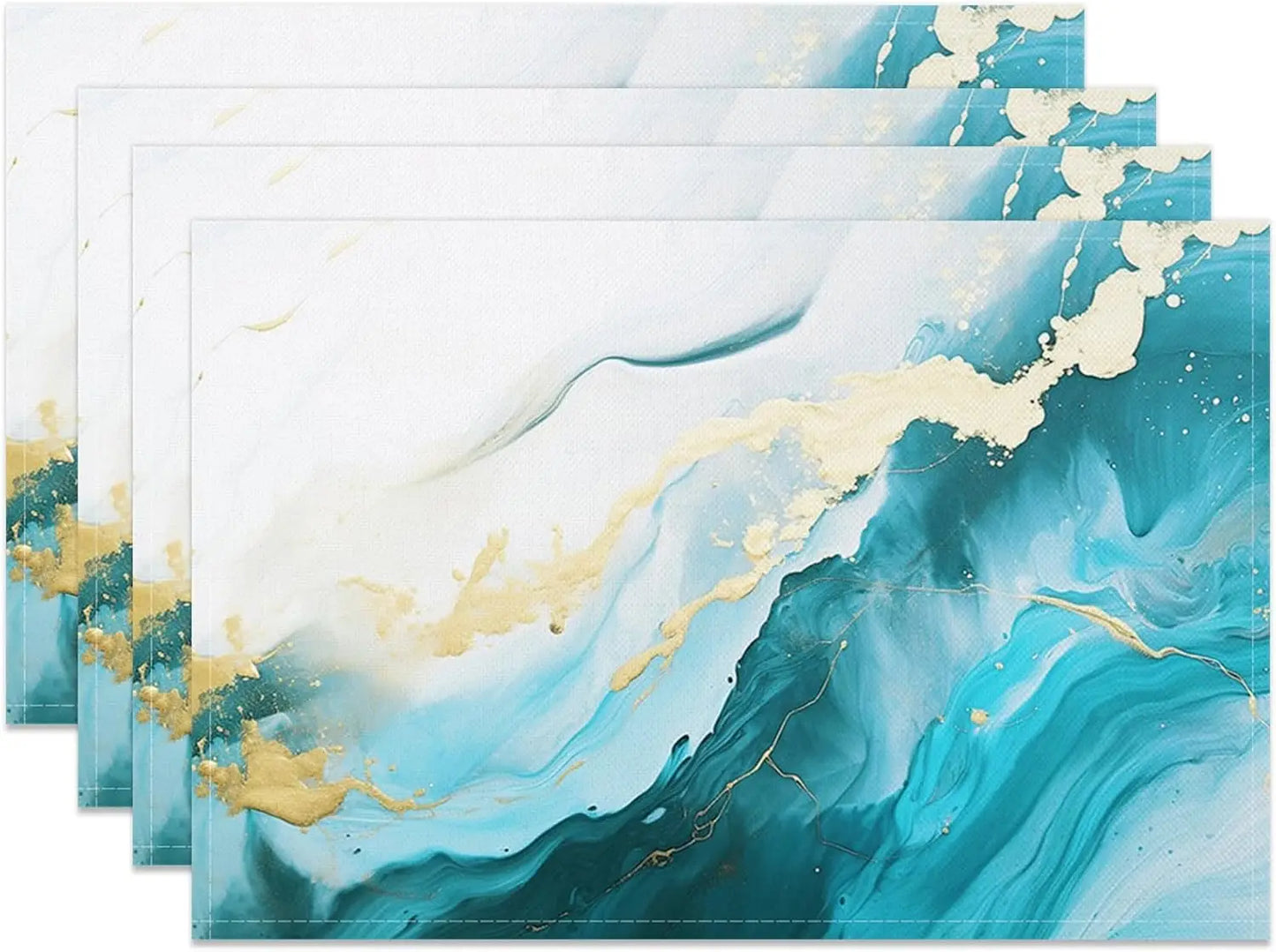 Modern Marble Placemats Set for Kitchen & Dining Table