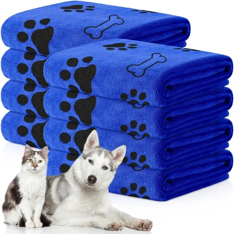 Quick-Dry Microfiber Pet Towel – Absorbent Bath Towel for Dogs & Cats