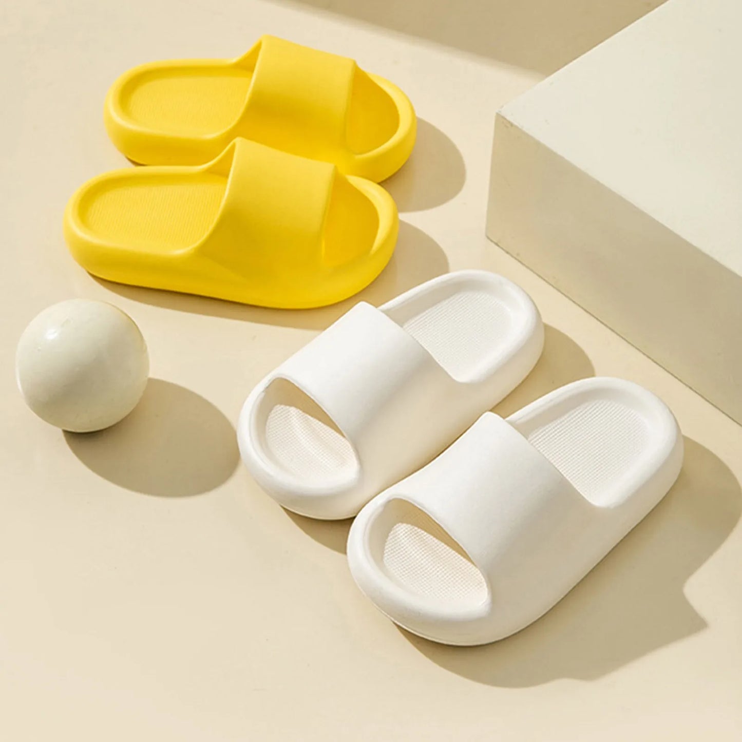 Children’s Summer Bathroom Slippers – Solid Color, Soft Anti-Slip Home Shoes for Boys & Girls (Ages 7–12)