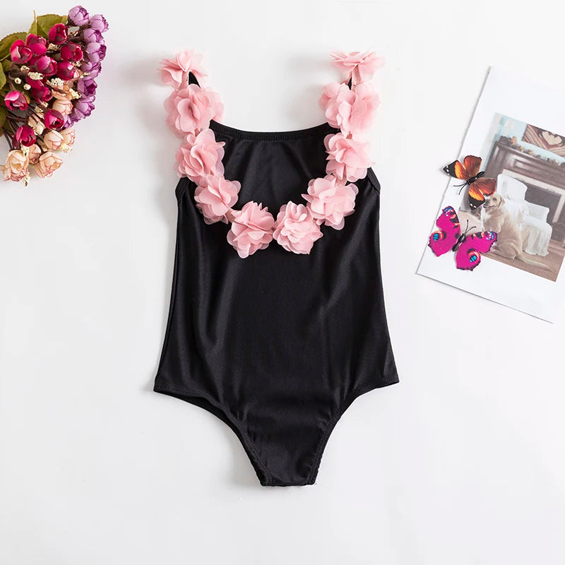 Girls’ 2024 Swimsuit – Toddler & Infant Floral Bikini & One-Piece Swimwear Set