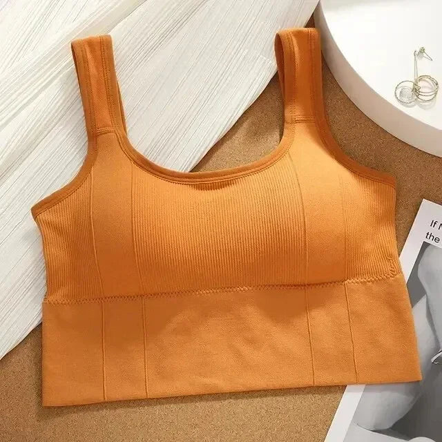 Women’s Seamless Sports Bra – Breathable, Anti-Sweat, Shockproof Yoga & Fitness Crop Top