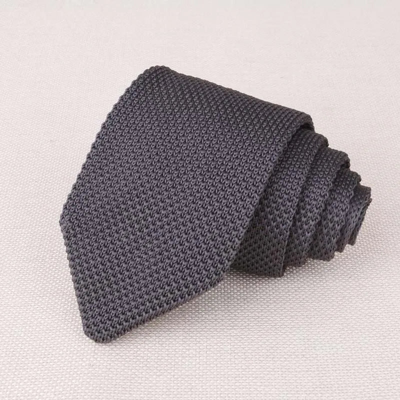 Fashion Knitted Ties for Men & Women – Casual Solid/Striped Narrow Necktie for Business, Wedding, and Daily Wear