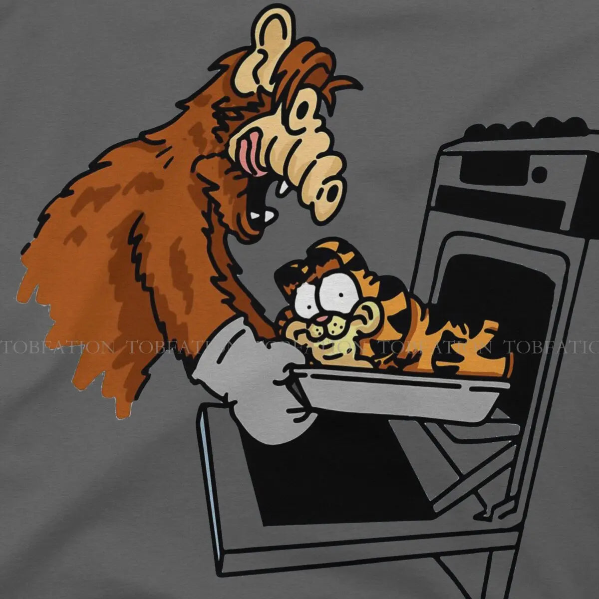 ALF Lasagna Graphic T-Shirt – Men’s Vintage Punk Cotton Summer Top