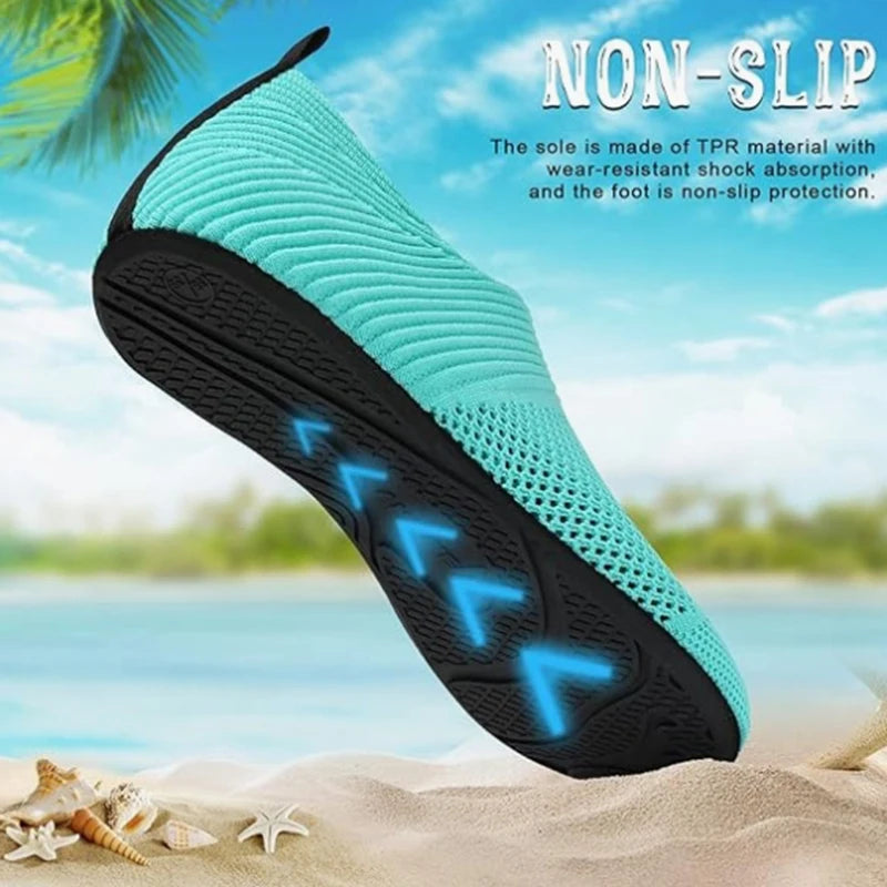 Unisex Quick-Dry Water Shoes – Barefoot Aqua Socks with Translucent Soles