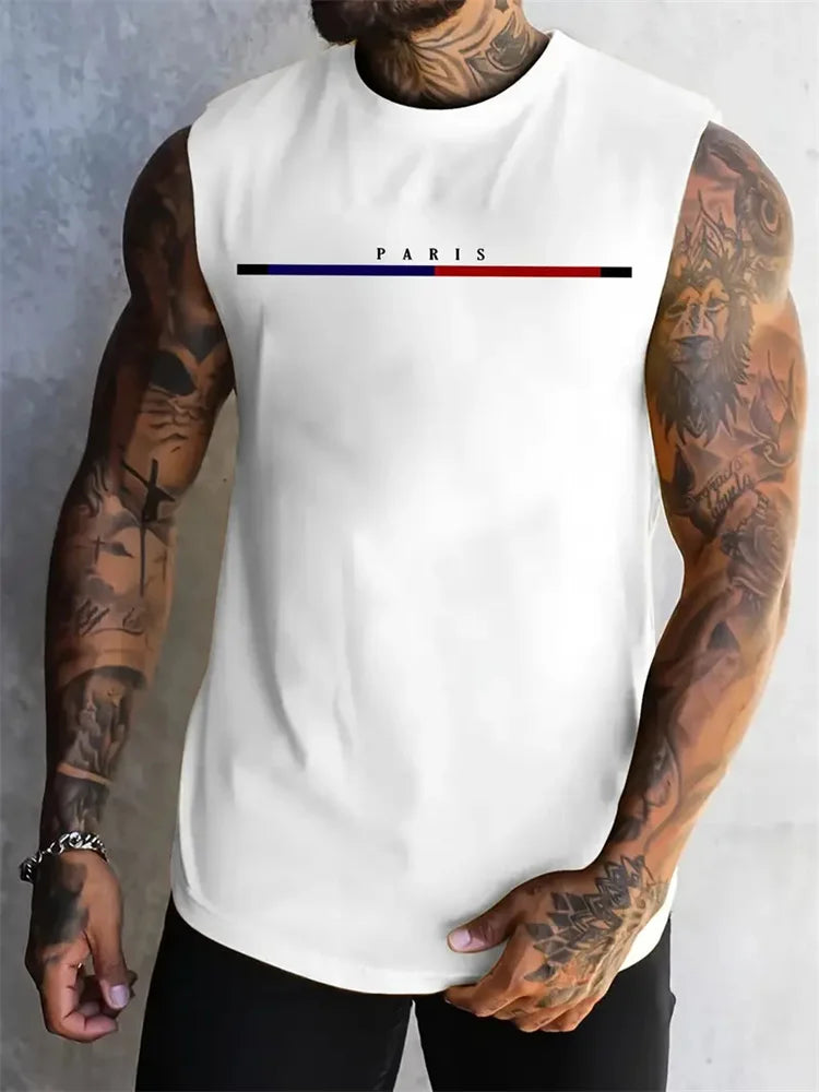 Men's Summer Mesh Vest – Quick-Dry, Breathable, Sleeveless Fitness Shirt