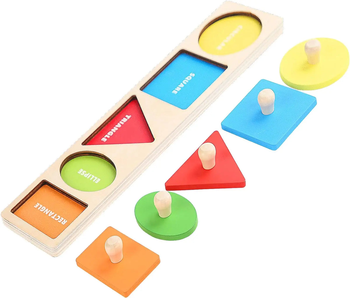 Montessori Wooden Color & Shape Sorting Puzzle Early Learning Fine Mot ...