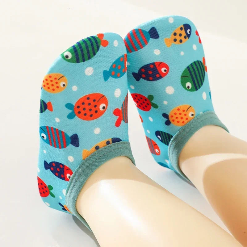 Kids Cartoon Anti-Slip Water Shoes – Summer Pool & Beach Swim Socks.