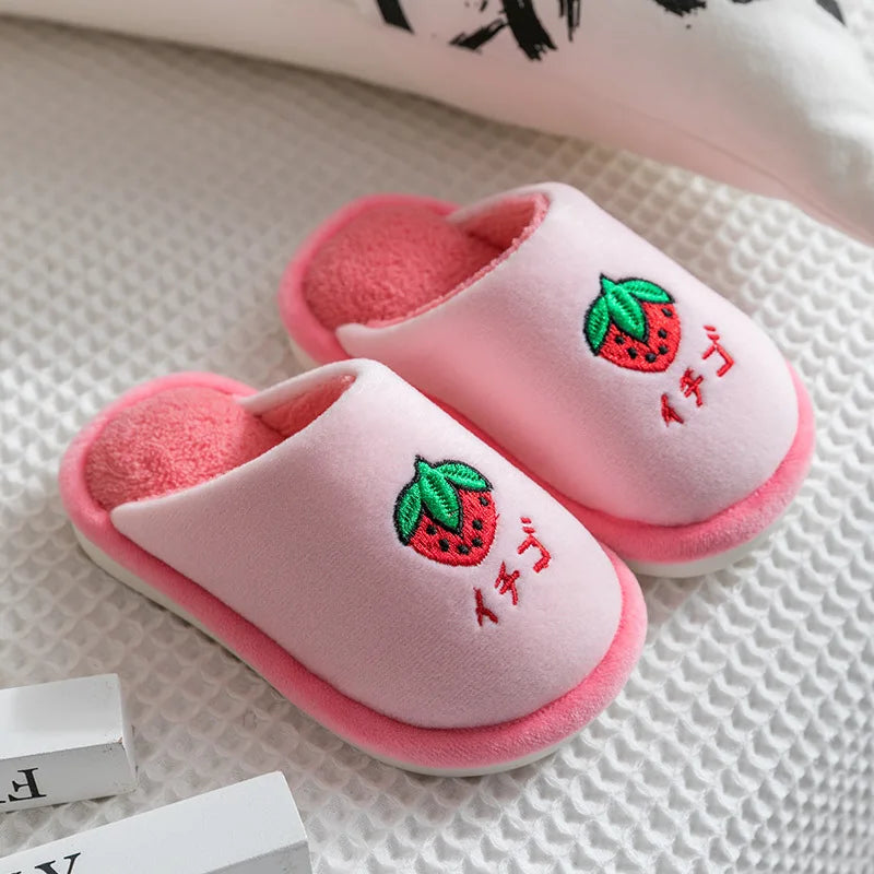 Kids Winter Warm Slippers – Cotton Home Shoes for Boys & Girls