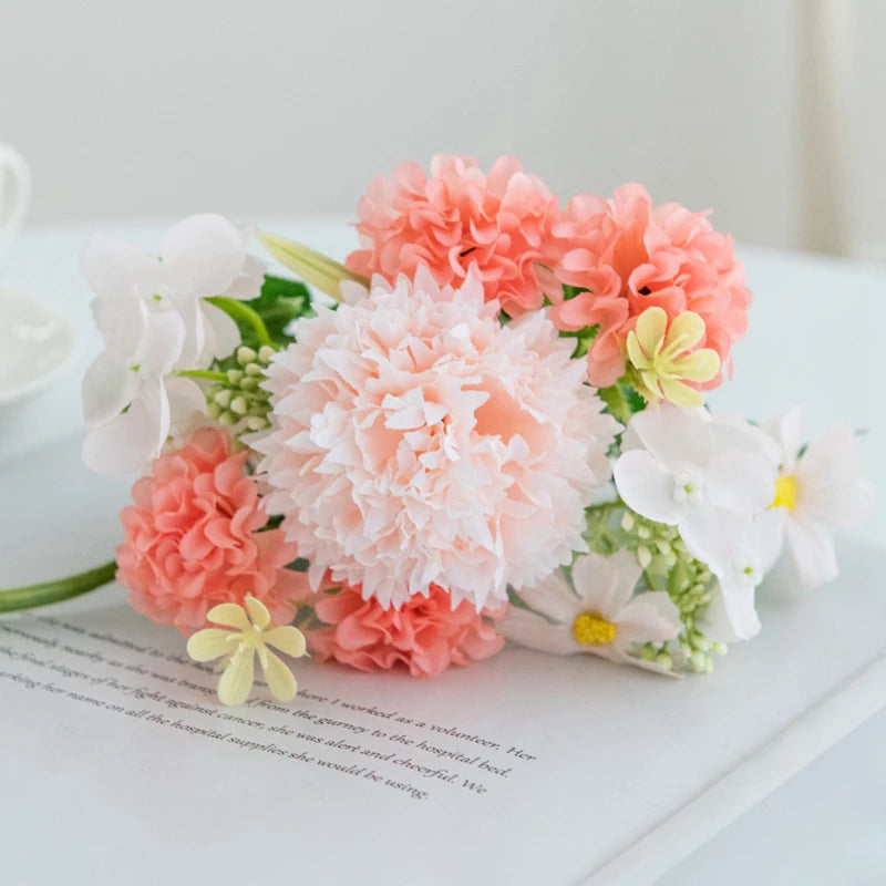 Artificial Silk Chrysanthemum Bouquet – Wedding, Home, Festival & DIY Wall Decorations