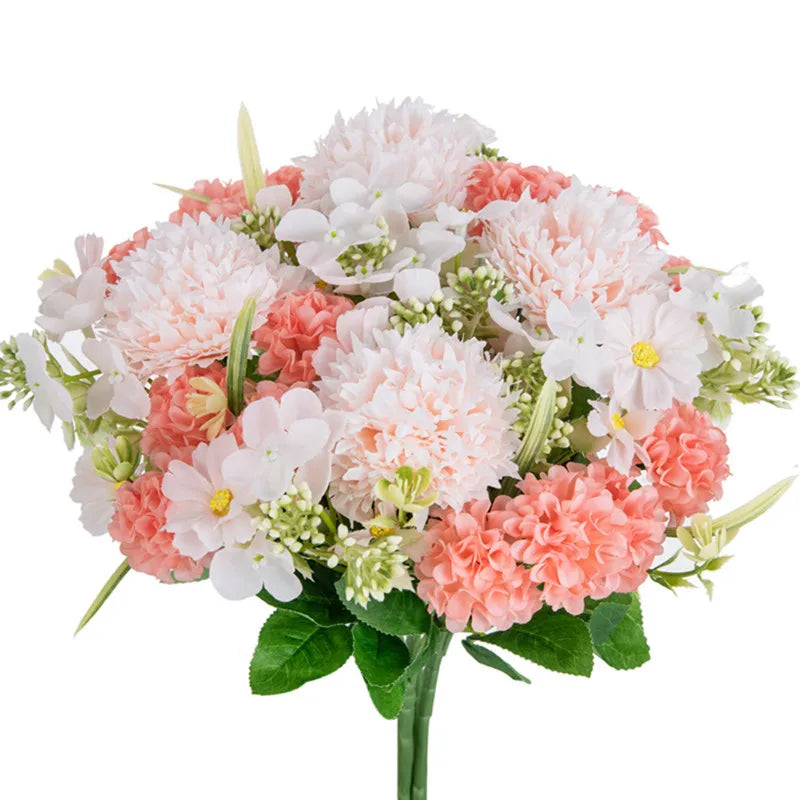 Artificial Silk Chrysanthemum Bouquet – Wedding, Home, Festival & DIY Wall Decorations