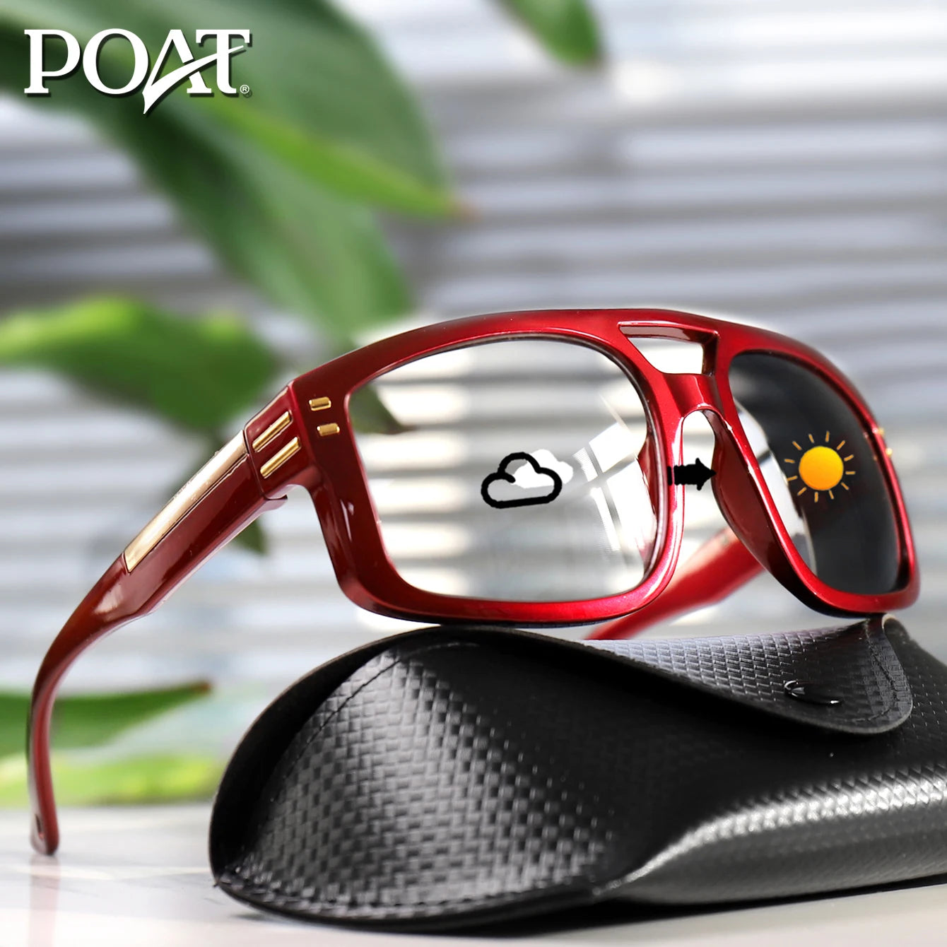 Photochromic Square Sunglasses – Casual Outdoor Sports