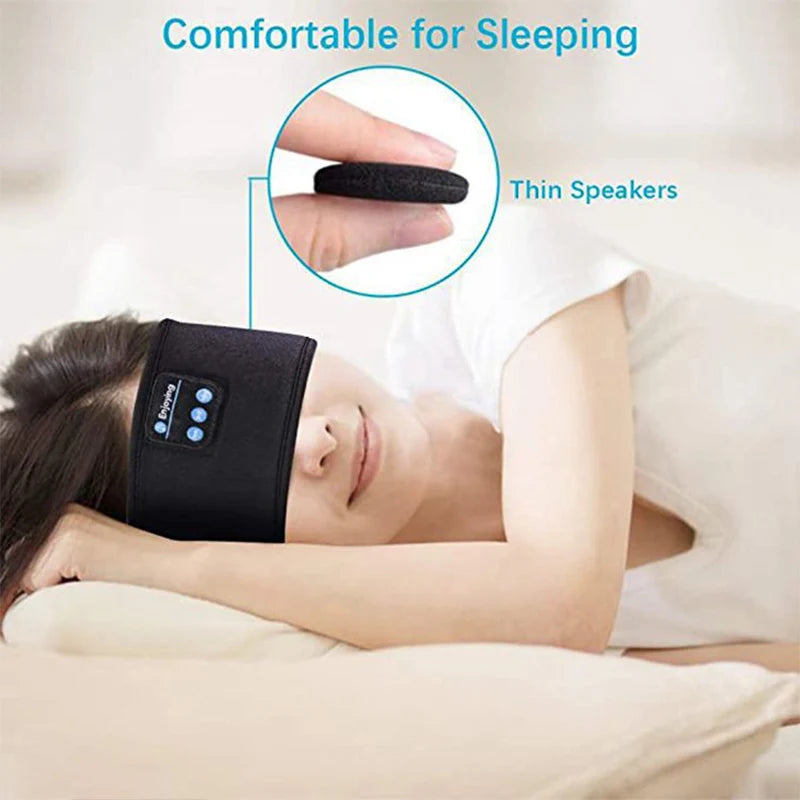 Bluetooth Headband – Wireless Earphones & Music Eye Mask for Sports and Sleep.