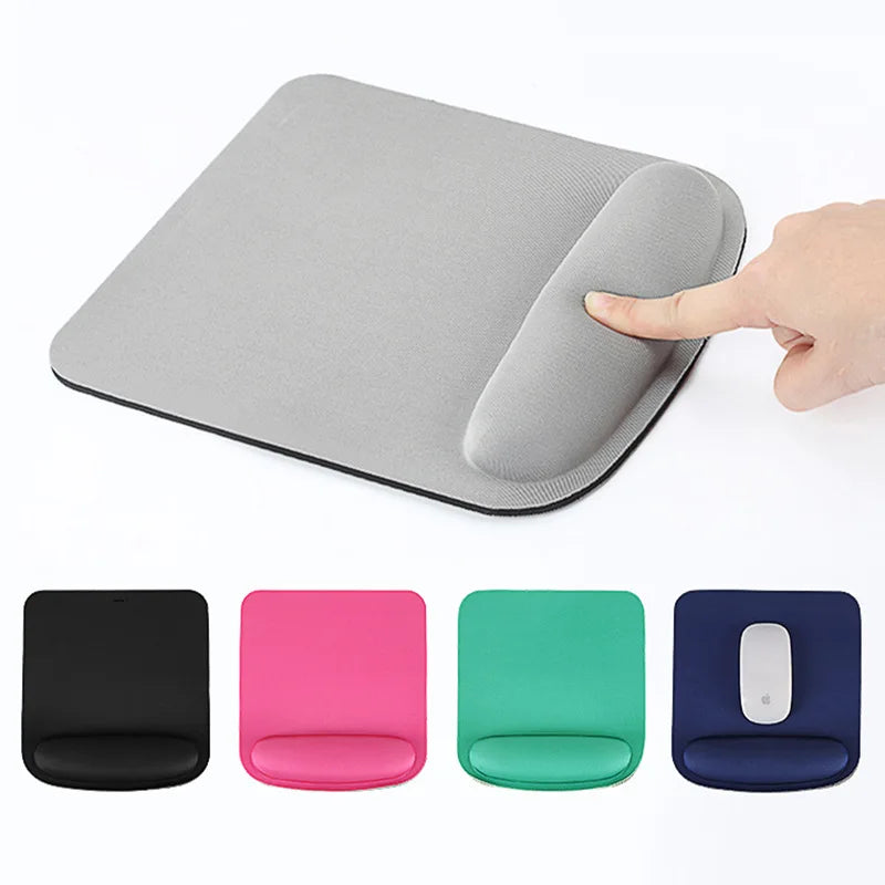 Computer Gaming Mouse Pad – Ergonomic Wrist Rest, EVA Material, Solid Color, Comfortable Desk Mat for Office & Home