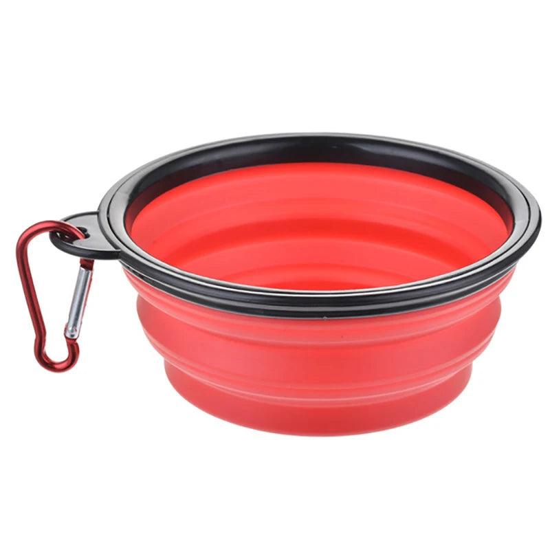 50/1000ml Collapsible Silicone Dog Bowl – Portable Travel Feeder