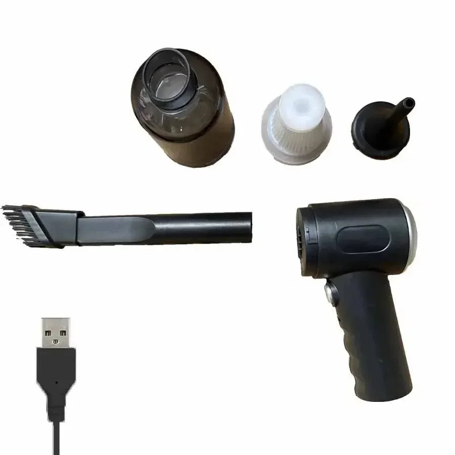 9000Pa Wireless Car Vacuum – USB Rechargeable Mini Cleaner