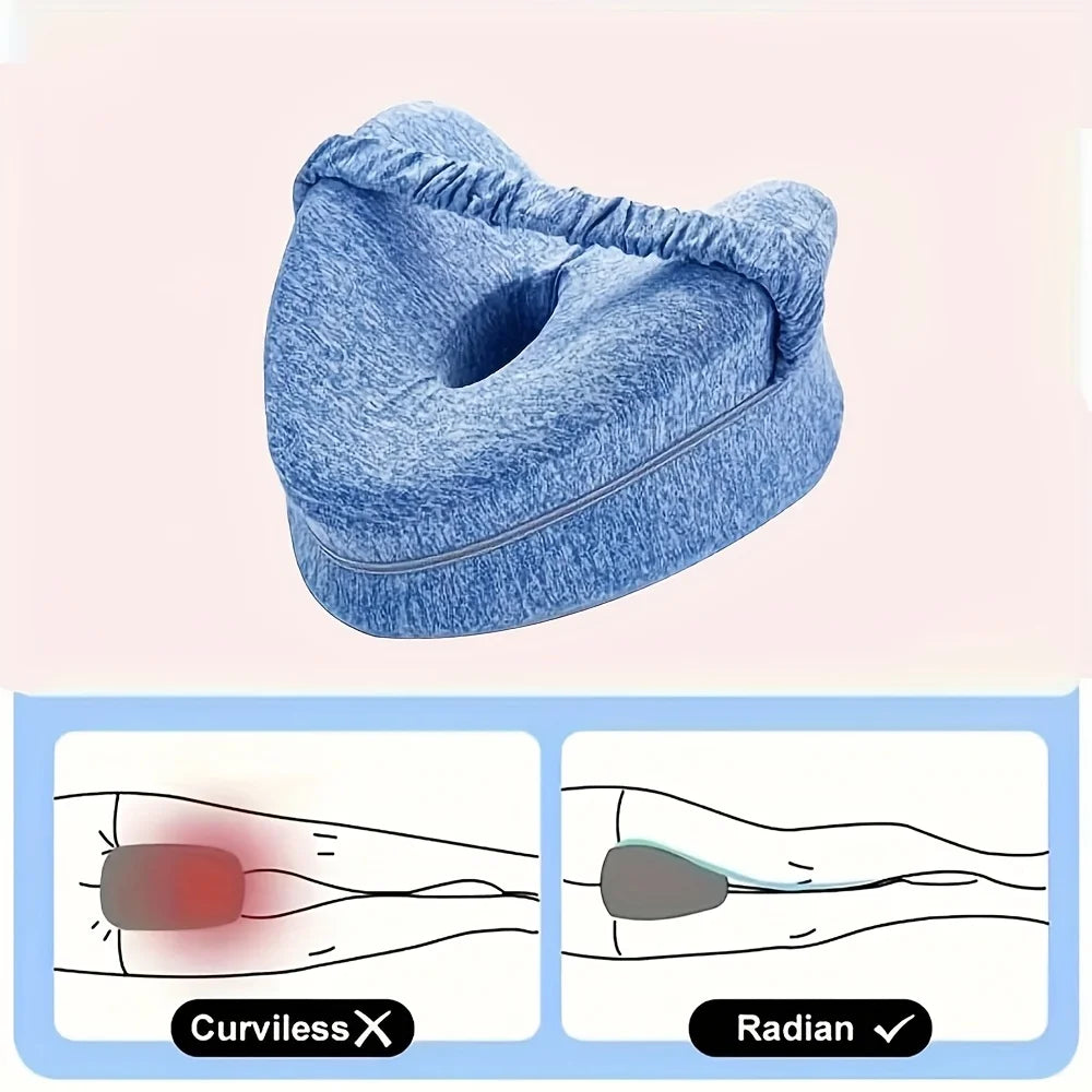 Highly Comfortable Ergonomic Memory Foam Leg Pillow Designed for Side Sleepers