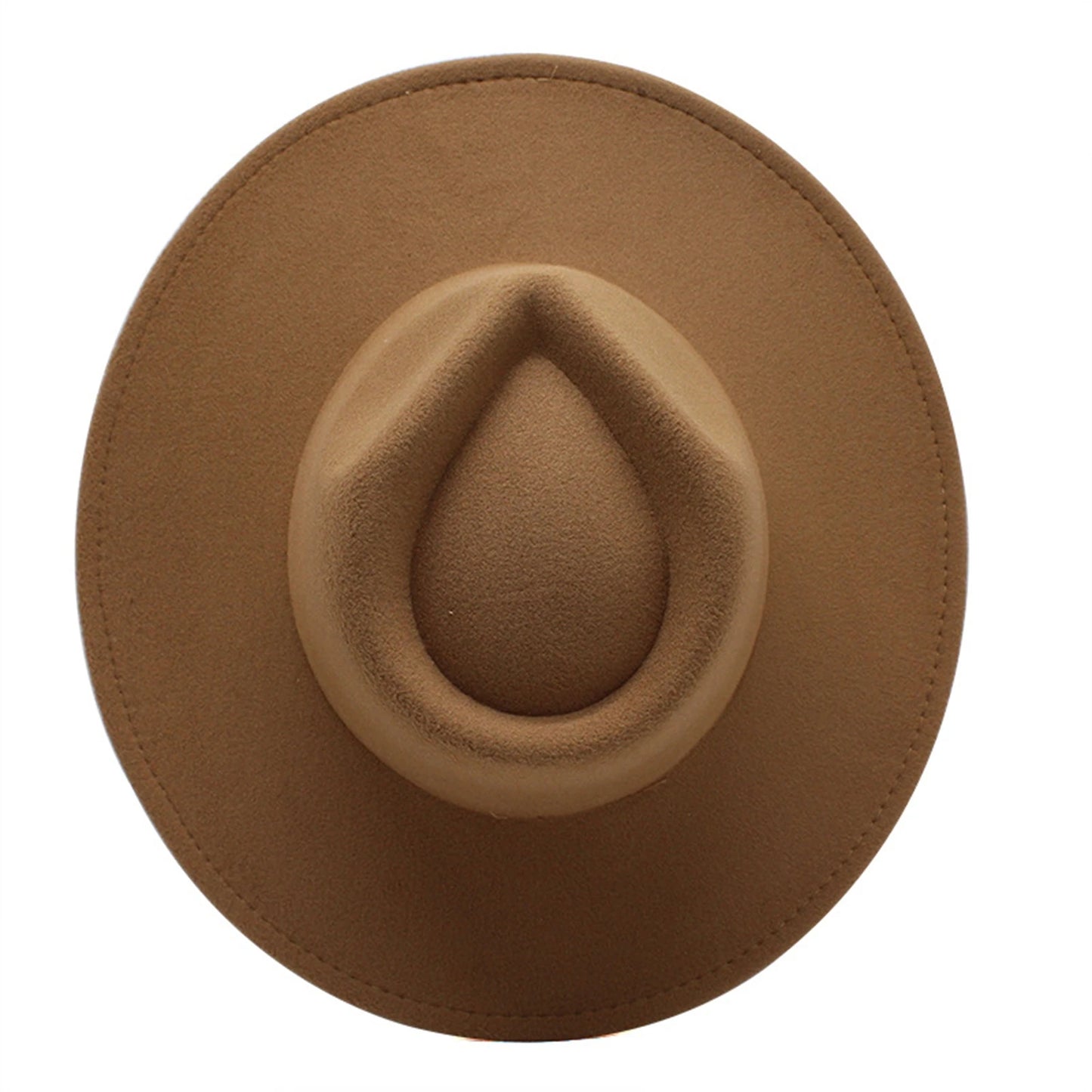 Women’s Vintage Felt Fedora – Wide Brim British Style Hat.