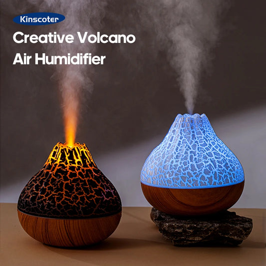 Creative Volcano USB Air Humidifier – Desktop Mist Diffuser & Air Purifier Freshener