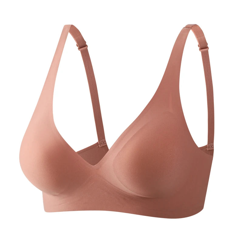 Women’s Seamless Wire-Free Push-Up Bra – Soft & Breathable