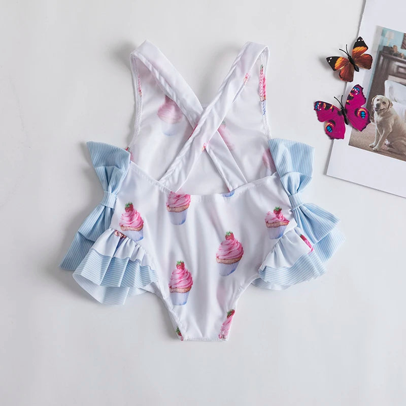 Girls’ 2024 Swimsuit – Toddler & Infant Floral Bikini & One-Piece Swimwear Set