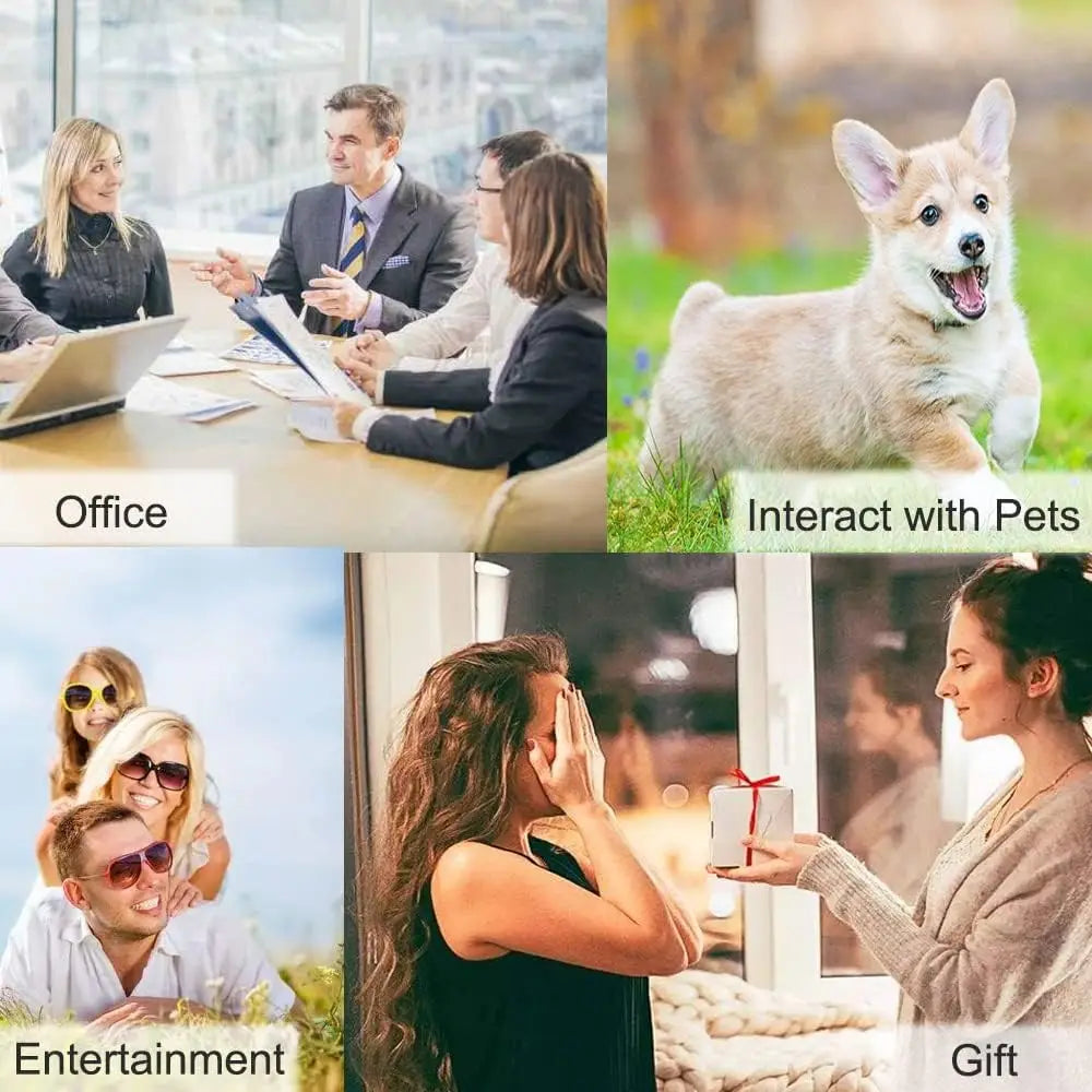 Voice Recording Button — 30s Record & Playback Pet Training Buzzer, Talking Dog Communication Buttons